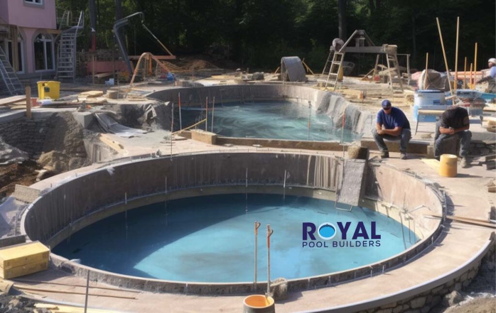 custom pool building by royal pool builders nj